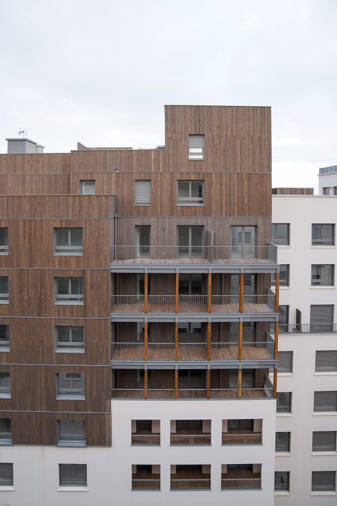 Chantier bardage STRP Metropolitan